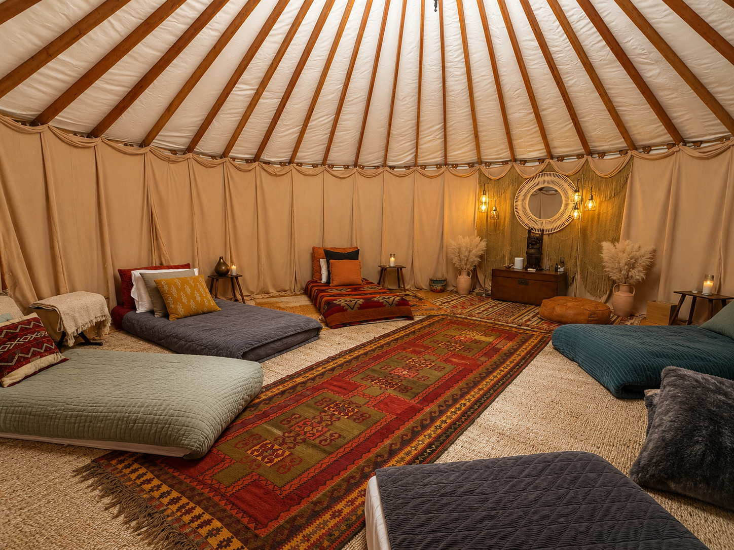 Inside the Barcelona Yurt