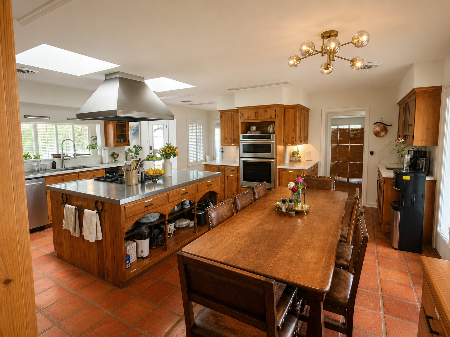 The chef's kitchen