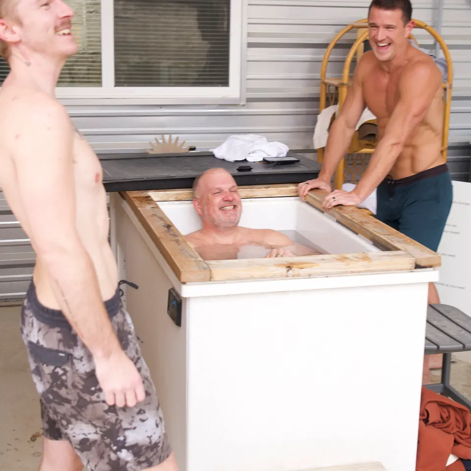 Cold plunges at AWKN Ranch