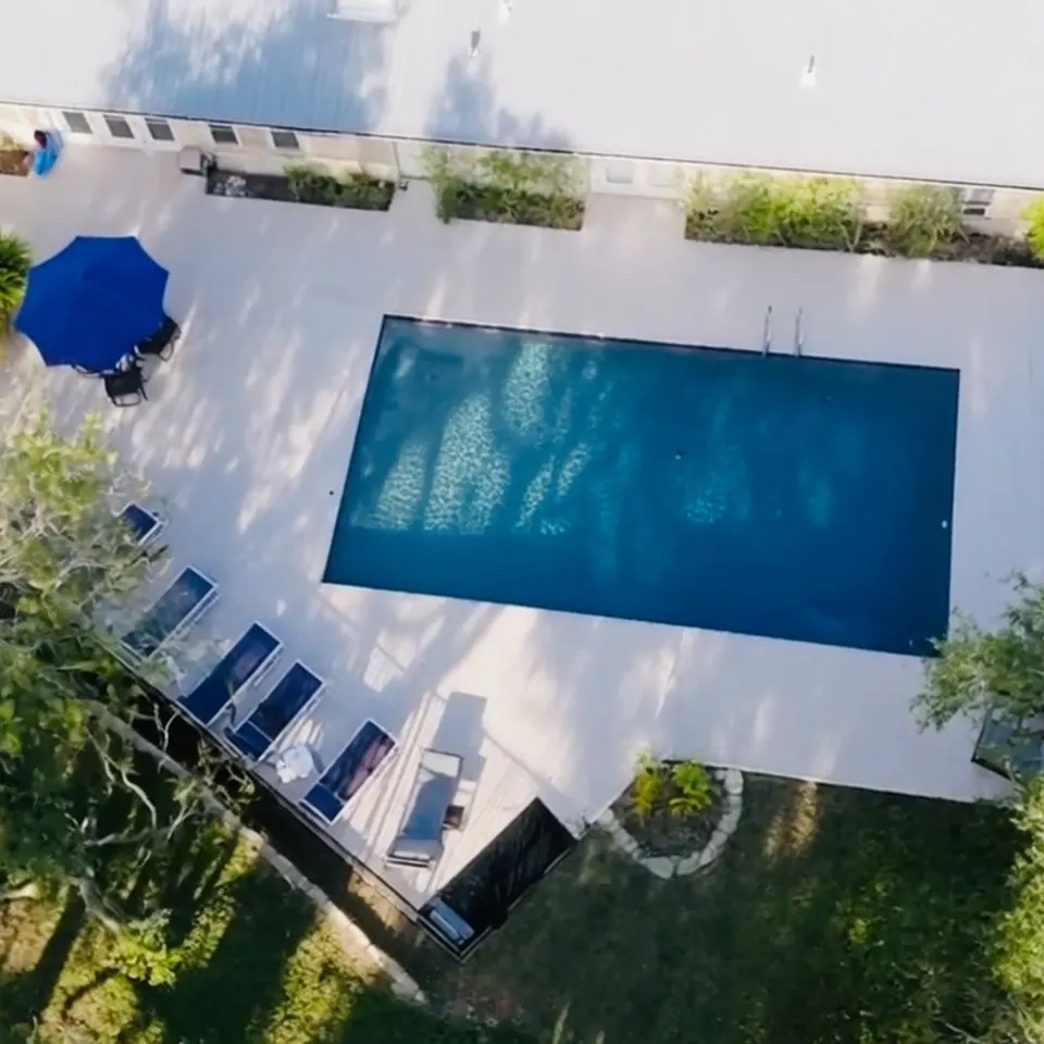 The salt water pool at AWKN Ranch