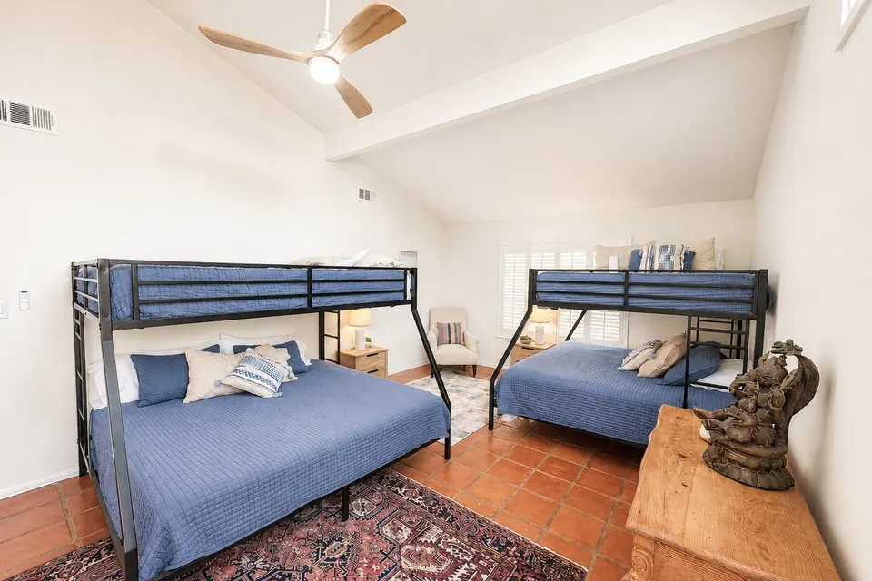 A shared guest room in the Retreat House